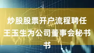 炒股股票开户流程聘任王玉生为公司董事会秘书